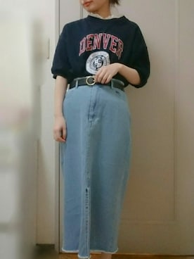 渡邉まりこさん（レディース・150cm）の春コーディネート