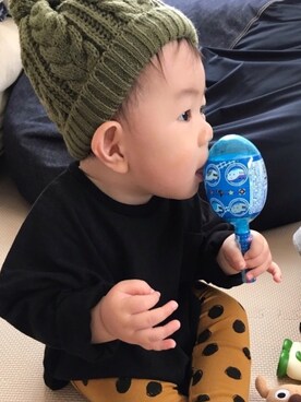 「韓国子ども服」｜Rui★Mamさん（キッズ・70cm）の秋コーディネート