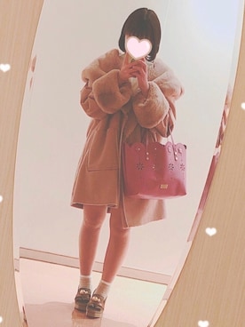 「LILY BROWN（リリーブラウン）のアイテム（ローファー）」を使った、Tomomiさん（レディース・153cm）の秋コーディネート