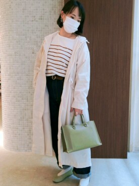 「グリーンパークス(Green Parks)」｜kinuさん（レディース・153cm）の春コーディネート