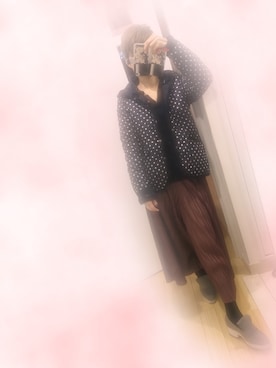 「B'2nd（ビーセカンド）のアイテム（ジャケット/アウター）」を使った、risaさん（レディース・157cm）の冬コーディネート