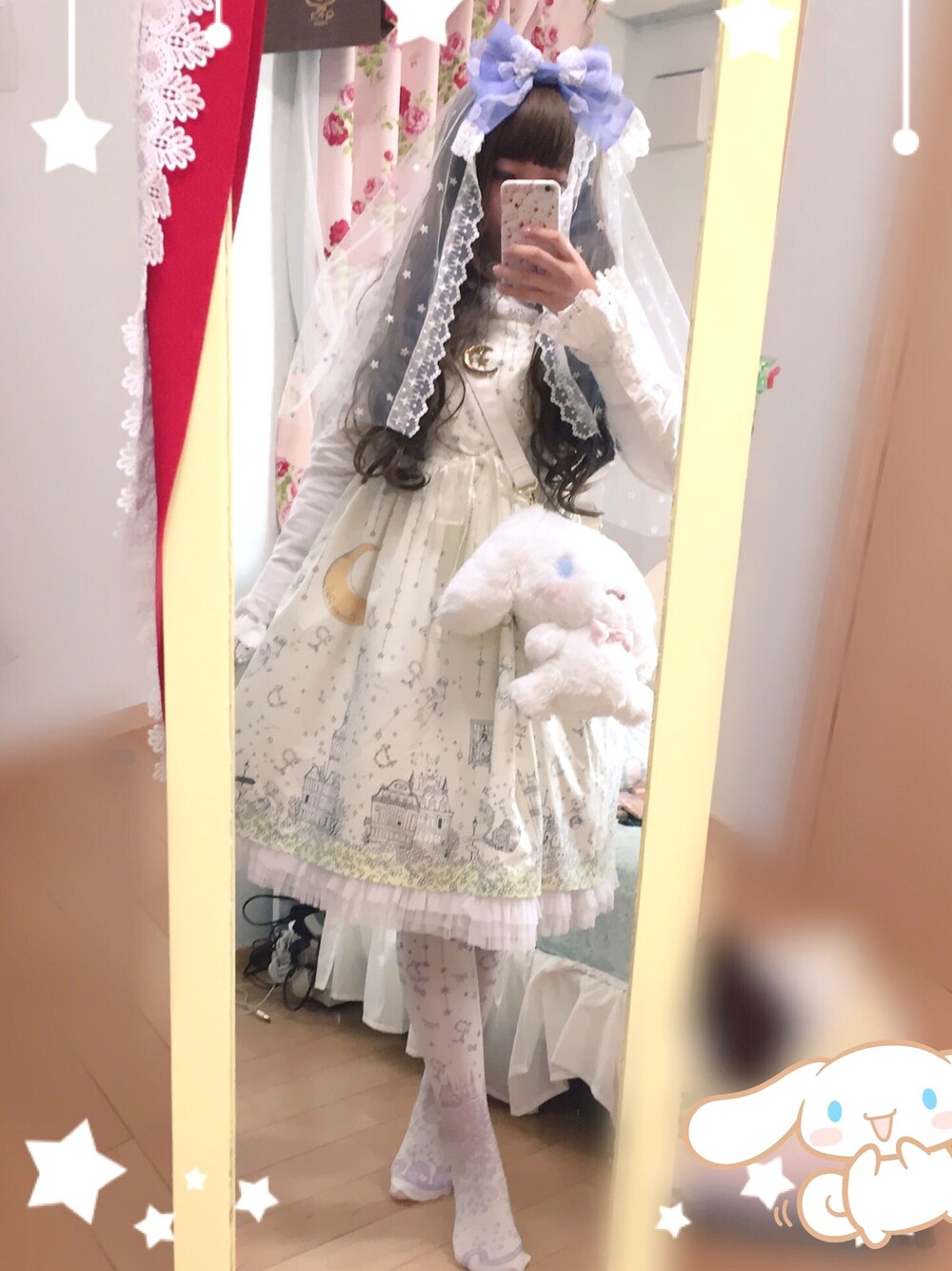 「ロリータ、ロリィタ」｜「Angelic Prettyのアイテム（カチューシャ、パープル系）」を使った、あ りささん（レディース・156cm）の冬コーディネートの1枚目の写真