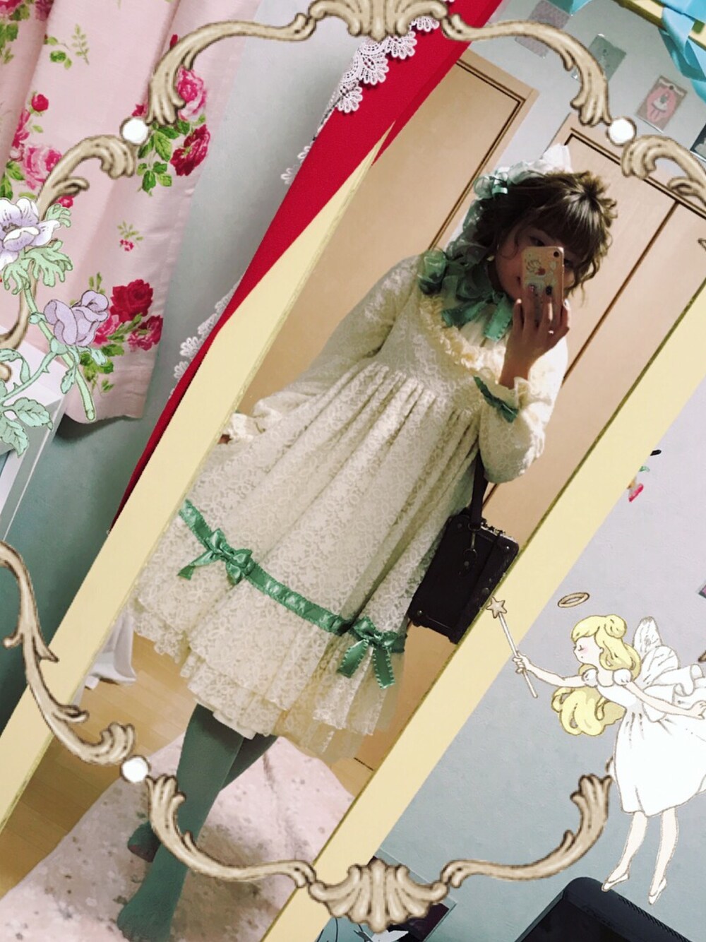 「ロリータ、ロリィタ、ドール」｜「Voi che sapeteのアイテム（ドレス、ベージュ系）」を使った、あ りささん（レディース・156cm）の冬コーディネートの1枚目の写真