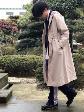 「Dr. Martens（ドクターマーチン）のDr.Martens / ドクターマーチン 1461 3EYE GIBSON SHOE 3ホール ギブソン シューズ ブーツ（ブーツ）」を使った、関節のパニックさん（メンズ・175cm）の冬コーディネート