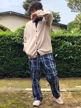 「DESCENTE PAUSE（デサントポーズ）のアイテム（トップス）」を使った、関節のパニックさん（メンズ・175cm）の秋コーディネート