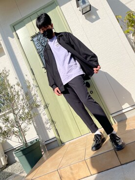 「Dr. Martens（ドクターマーチン）のDR.MARTENS / ドクターマーチン : WINGTIP BROGUE #（ドレスシューズ）」を使った、pesceさん（メンズ・173cm）の春コーディネート