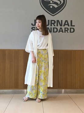 「アイテム（シャツワンピース）」を使った、Iさん（レディース・160cm）の春コーディネート