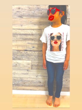 mameko☺︎さん（キッズ・120cm）の春コーディネート