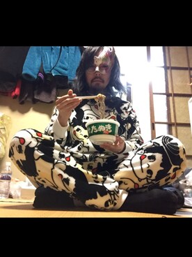 「ペコちゃん」｜下痢便太郎時貞さん（メンズ・175cm）の冬コーディネート