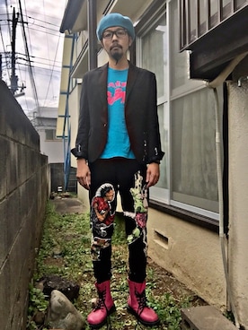 「アニメ」｜下痢便太郎時貞さん（メンズ・175cm）の春コーディネート