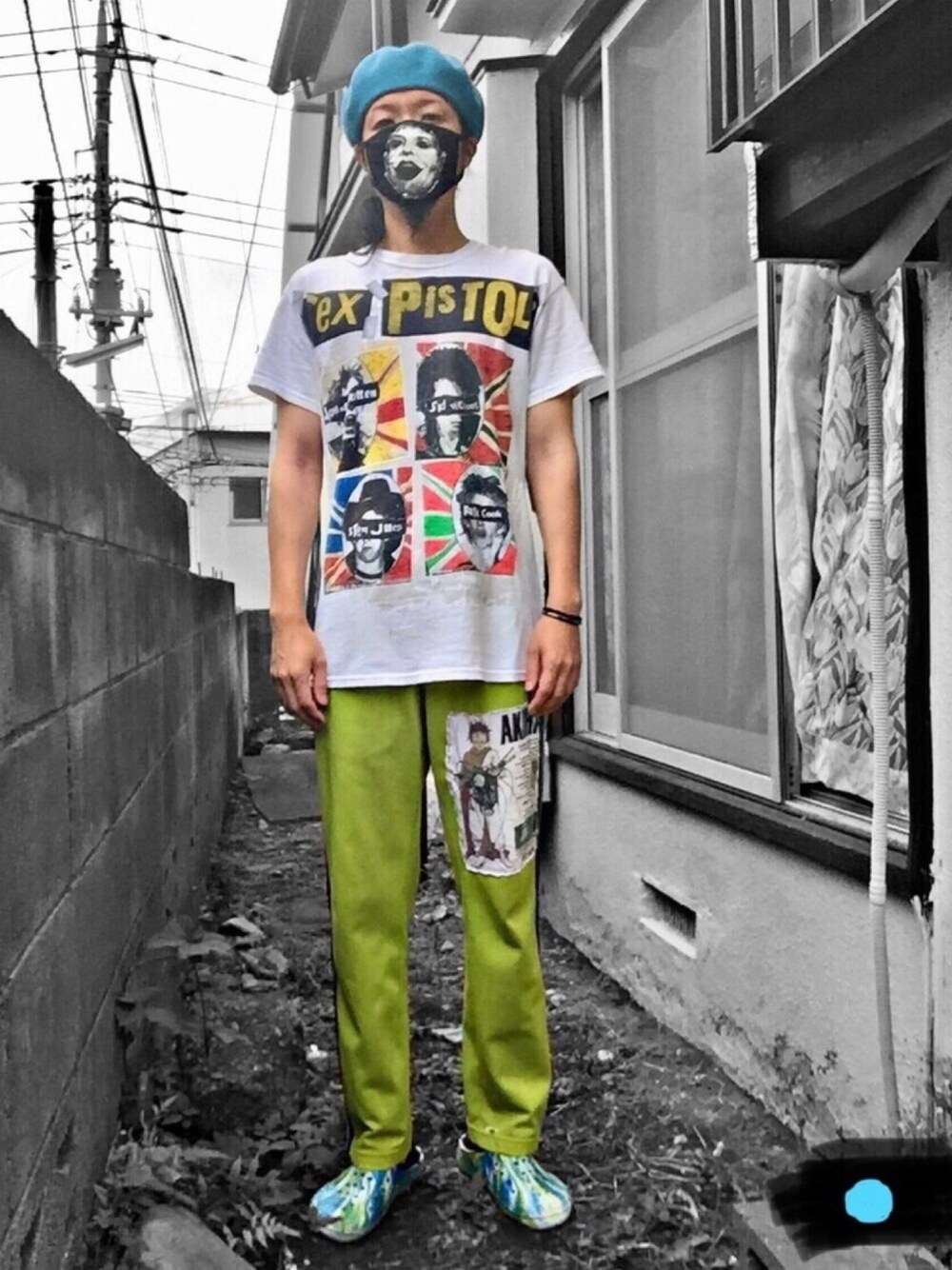 「人生mix」｜「おはようのアイテム（エプロン、ホワイト系）」を使った、下痢便太郎時貞さん（メンズ・175cm）の春コーディネートの1枚目の写真