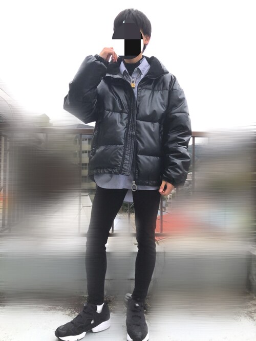 OY/オーワイ/トリプルロゴレザー中綿ジャケットを使った人気ファッションコーディネート - WEAR