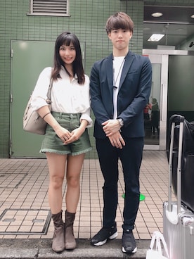 超骨ストのRicoさん（レディース・157cm）の夏コーディネート
