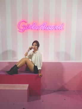 超骨ストのRicoさん（レディース・157cm）の秋コーディネート