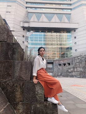 超骨ストのRicoさん（レディース・157cm）の秋コーディネート