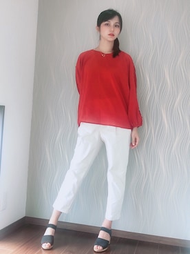 「Marie femme（マリーファム）のアイテム」を使った、超骨ストのRicoさん（レディース・157cm）の春コーディネート