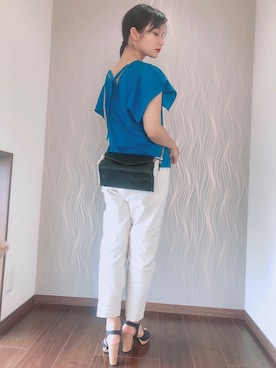 「Marie femme（マリーファム）のアイテム」を使った、超骨ストのRicoさん（レディース・157cm）の春コーディネート