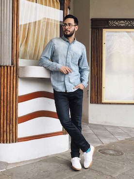 「persol（ペルソール）のアイテム」を使った、reyalfashionさん（メンズ・180cm）の春コーディネート