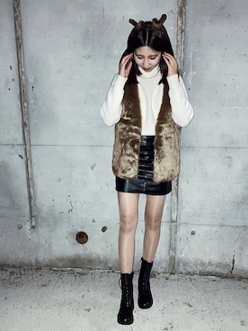 みくさん（レディース・160cm）の冬コーディネート