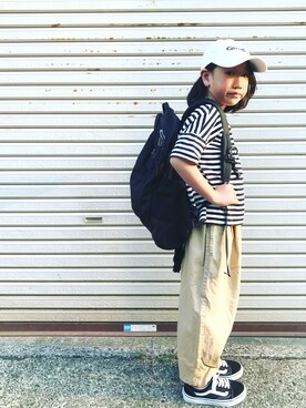 「ARCH & LINE（アーチアンドライン）のアイテム」を使った、mcmong.さん（キッズ・128cm）の春コーディネート