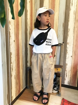 「SHAKA」｜mcmong.さん（キッズ・128cm）の夏コーディネート