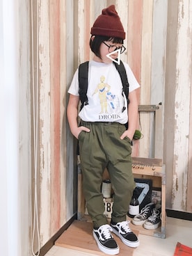 「ARC'TERYX（アークテリクス）のアイテム」を使った、mcmong.さん（キッズ・133cm）の春コーディネート