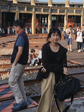 「VOYAGE（ボヤージュ）のアイテム」を使った、Jessieさん（レディース・162cm）の春コーディネート