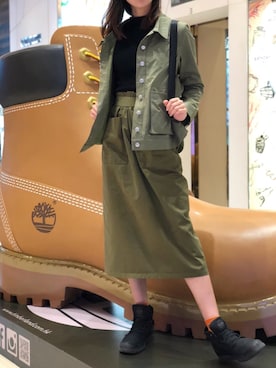 「WINTER STYLE」｜「アイテム（スカート）」を使った、Sarah Chanさん（レディース・170cm）の秋コーディネート