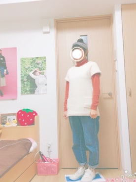 「RETRO GIRL（レトロガール）のアイテム（ヘアバンド、グレー系）」を使った、のじょみさん（レディース）の冬コーディネート
