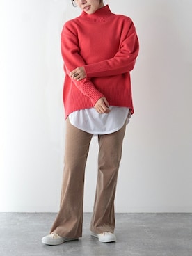 「ノーリーズ」｜nol shiotaniさん（レディース・157cm）の冬コーディネート