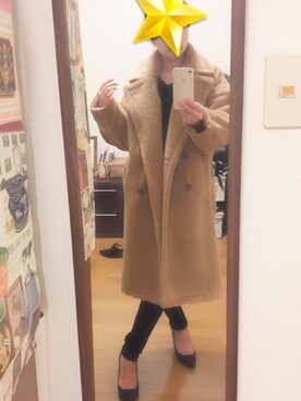 「ジーナシス」｜「アイテム（チェスターコート）」を使った、hibinoawa71さん（レディース・157cm）の秋コーディネート