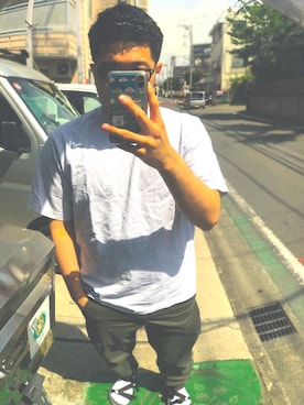 「VANS（バンズ）のアイテム（ソックス/靴下）」を使った、KAZUYOさん（メンズ・167cm）の春コーディネート