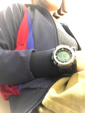 「COMME des GARCONS COMME des GARCONS（コムデギャルソンコムデギャルソン）のアイテム（ジャケット/アウター）」を使った、Meg Iwamotoさん（レディース・163cm）の冬コーディネート