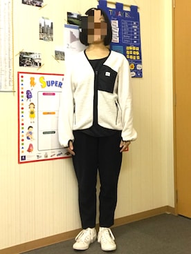 「GANRYU（ガンリュウ）のアイテム（その他アウター）」を使った、Meg Iwamotoさん（レディース・163cm）の冬コーディネート