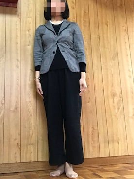「COMME des GARCONS COMME des GARCONS（コムデギャルソンコムデギャルソン）のアイテム（ジャケット/アウター）」を使った、Meg Iwamotoさん（レディース・163cm）の春コーディネート