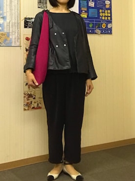 「SUPP. no one else （サップノーワンエルス）のアイテム（ジャケット/アウター）」を使った、Meg Iwamotoさん（レディース・163cm）の秋コーディネート
