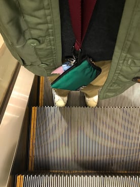 「MARNI（マルニ）のアイテム（財布/小物）」を使った、Meg Iwamotoさん（レディース・163cm）の冬コーディネート