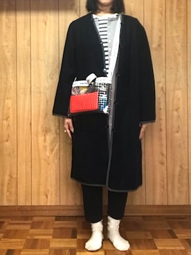 Meg Iwamotoさん（レディース・163cm）の冬コーディネート