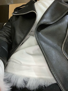 「ACNE（アクネ）のアイテム（ジャケット/アウター）」を使った、Meg Iwamotoさん（レディース・163cm）の秋コーディネート