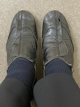 「tricot COMME des GARCONS（トリココムデギャルソン）のアイテム（シューズ）」を使った、Meg Iwamotoさん（レディース・163cm）の春コーディネート