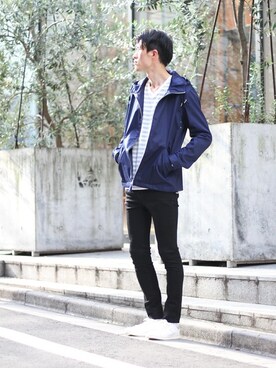 「417 by EDIFICE」｜「アイテム（ブルゾン）」を使った、MITTYさん（メンズ・175cm）の秋コーディネート