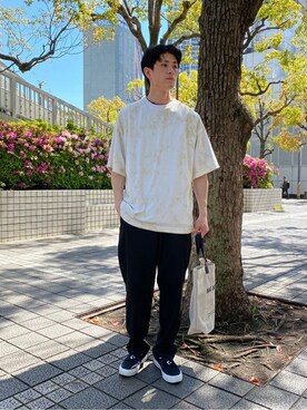 「417 EDIFICE（フォーワンセブンエディフィス）のアイテム（バッグ）」を使った、MITTYさん（メンズ・176cm）の春コーディネート