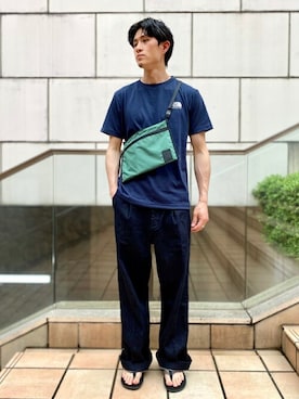 「THE BROWN BUFFALO（ザブラウンバッファロー）のアイテム」を使った、MITTYさん（メンズ・176cm）の夏コーディネート