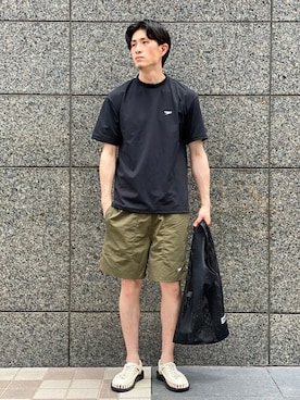 「アイテム（エコバッグ/サブバッグ）」を使った、MITTYさん（メンズ・176cm）の夏コーディネート