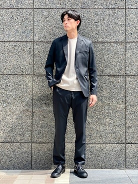 「WWS（ワークウェアスーツ）のアイテム」を使った、MITTYさん（メンズ・176cm）の夏コーディネート