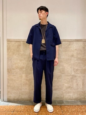 「417 EDIFICE」｜「アイテム（アクセサリー）」を使った、MITTYさん（メンズ・176cm）の夏コーディネート