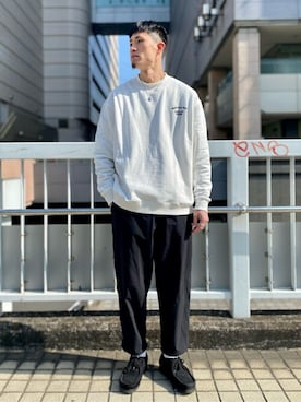 「417 EDIFICE（フォーワンセブンエディフィス）のアイテム（その他パンツ）」を使った、MITTYさん（メンズ・176cm）の冬コーディネート