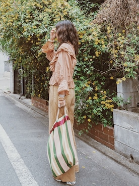 「charrita（チャリータ）のアイテム」を使った、YUUKIさん（レディース・159cm）の春コーディネート