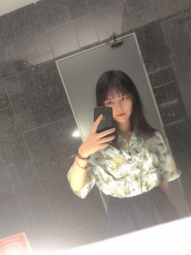 「RANDOM（ランダム）のアイテム」を使った、pdmomoさん（レディース・163cm）の夏コーディネート