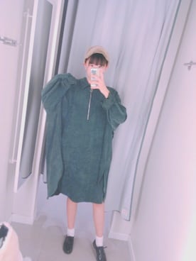 「unrelaxing（アンリラクシング）のアイテム（ワンピース/ドレス）」を使った、あかりん🐄さん（レディース・155cm）の夏コーディネート